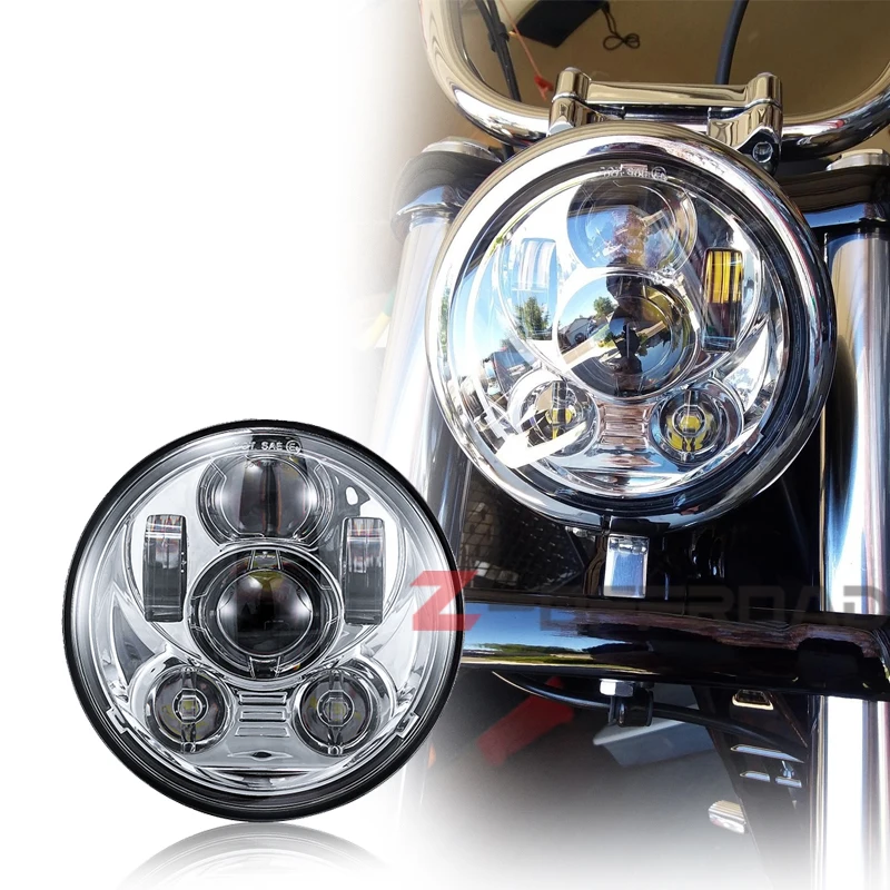 Для Sportster XL 883 индийский Скаут мотоцикл 5 3/4 дюйма 75 &quotDOT E9 одобренный светодиодный