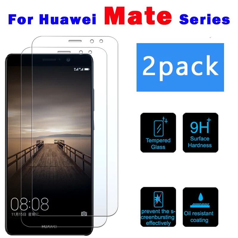 2 шт. закаленное стекло для Huawei mate 10 lite защита экрана Защитная пленка свет huawey 7 8 9