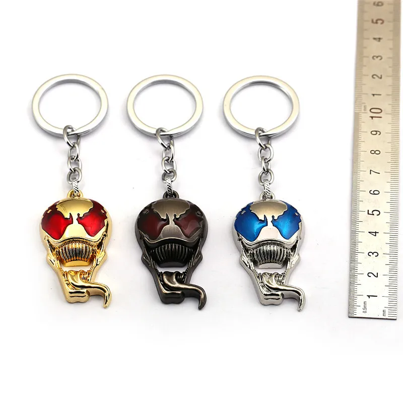 

New Venom Keychain Venom Metal Deadly Guardian Key Chain Key Ring Jewelry For Men Car Women Bag Chaveiro Fans Gift