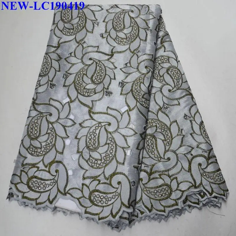 African Lace Fabric Swiss Voile Laces Fabrics High Quality Cotton French 100% For Women dress NXE03 | Дом и сад