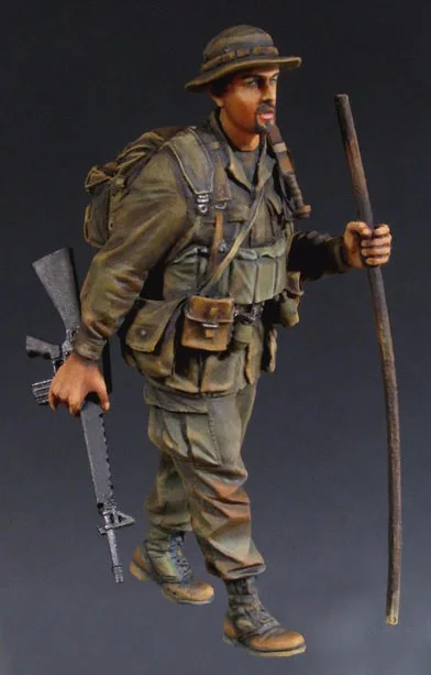 Неокрашенная полимерная фигура 1/35 шкала вьетнамские войны американская пехота