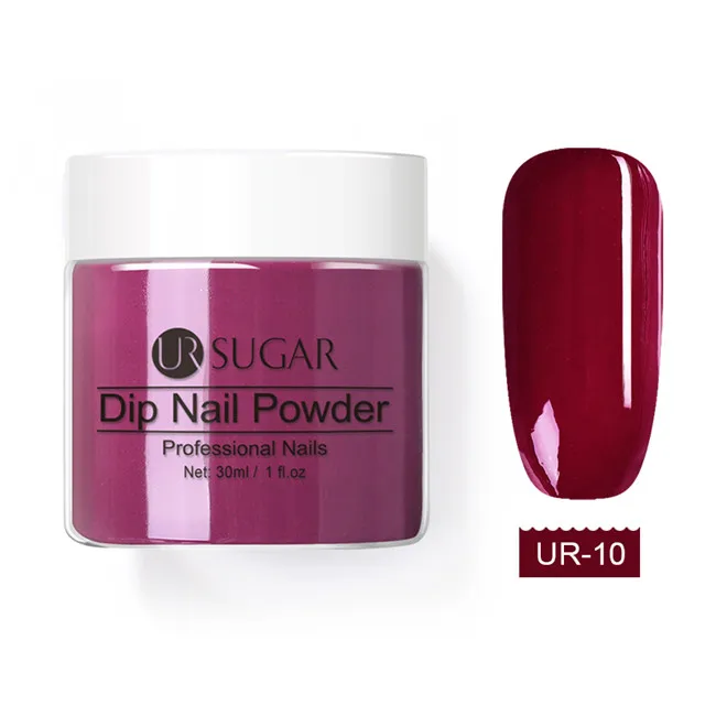 pattern 10 Ur Sugar погружение французский порошок ногтей блеск пигмент градиент ногтей натуральный 30 г цвет голографическое искусство ногтей украшения Dip блеск - Цвет: pattern 10