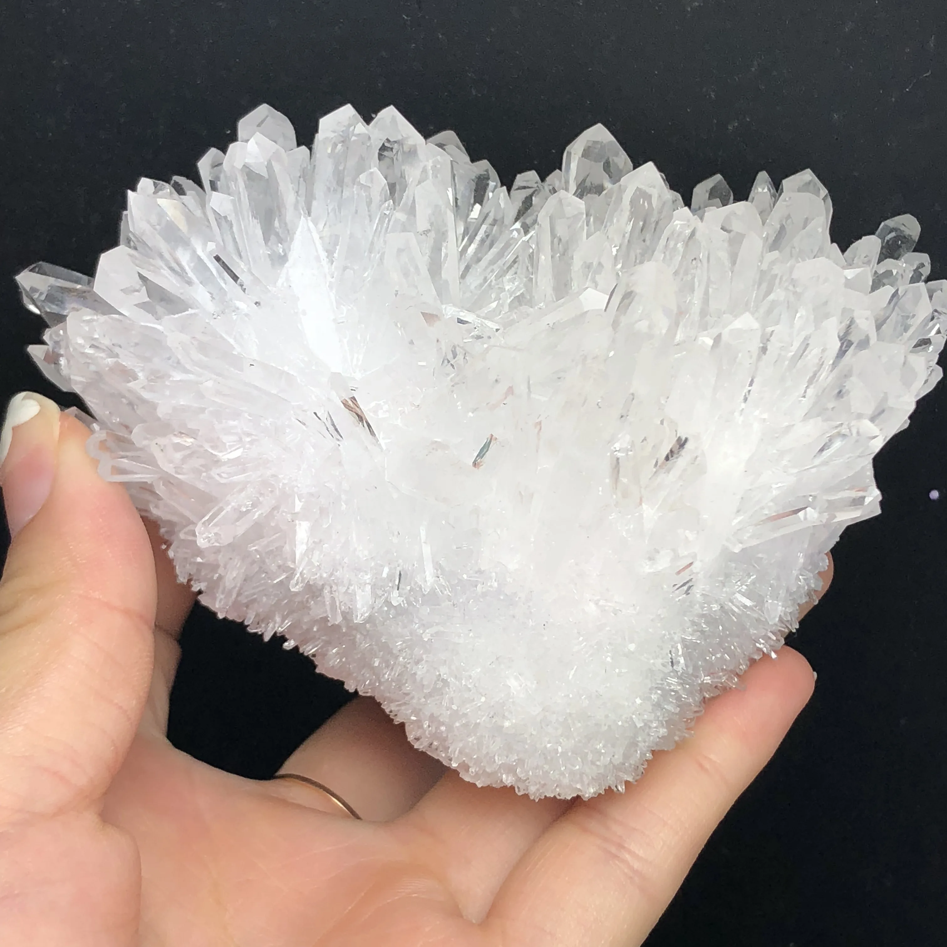Аура кварцевый кристалл кластер Ангел натуральный Druzy Geode образцы минералов для