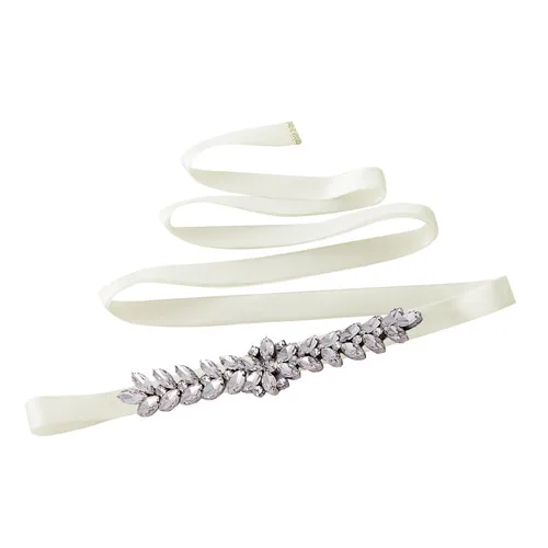 off white TRiXY S69, женские Стразы, пояс для невесты, свадебное платье, ремень, аксессуары для свадьбы, подружки невесты, пояс для невесты - Цвет: off white