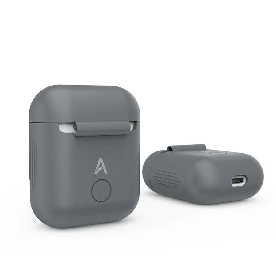 Серый силиконовый чехол для Apple airpods Air стручки Защитная крышка анти потерял