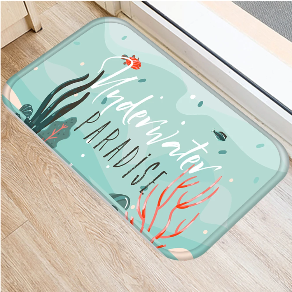 Свежая Морская звезда Русалка коврик для двери входа противоскользящий ковер