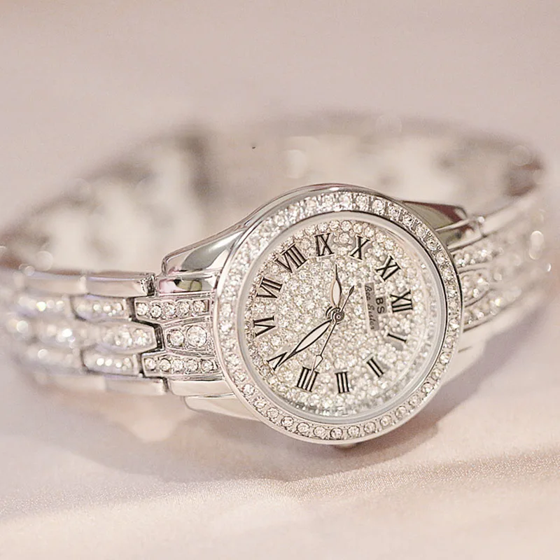 Женские кварцевые часы whatch роскошные из нержавеющей стали с розовым и серебряным