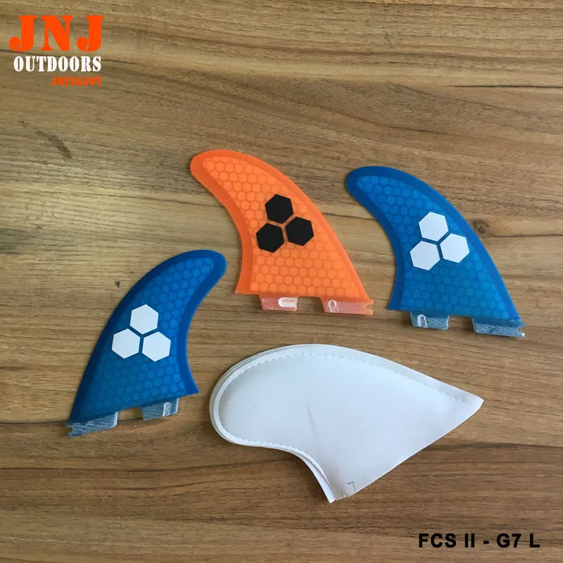 Оранжевый FCS II L G7 плавники для серфинга Tri set 2 thruster g7 серфборд fcs плавник| |