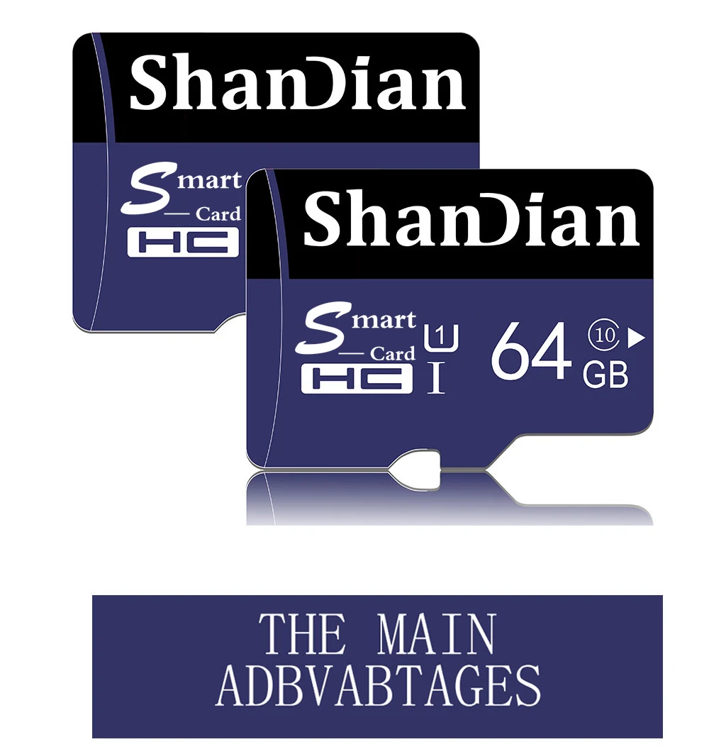 SHANDIAN карта памяти EVO 32G 95 МБ/с. SDHC MicroSD 64GB 8GB 16GB 4K Micro SD TF карта памяти
