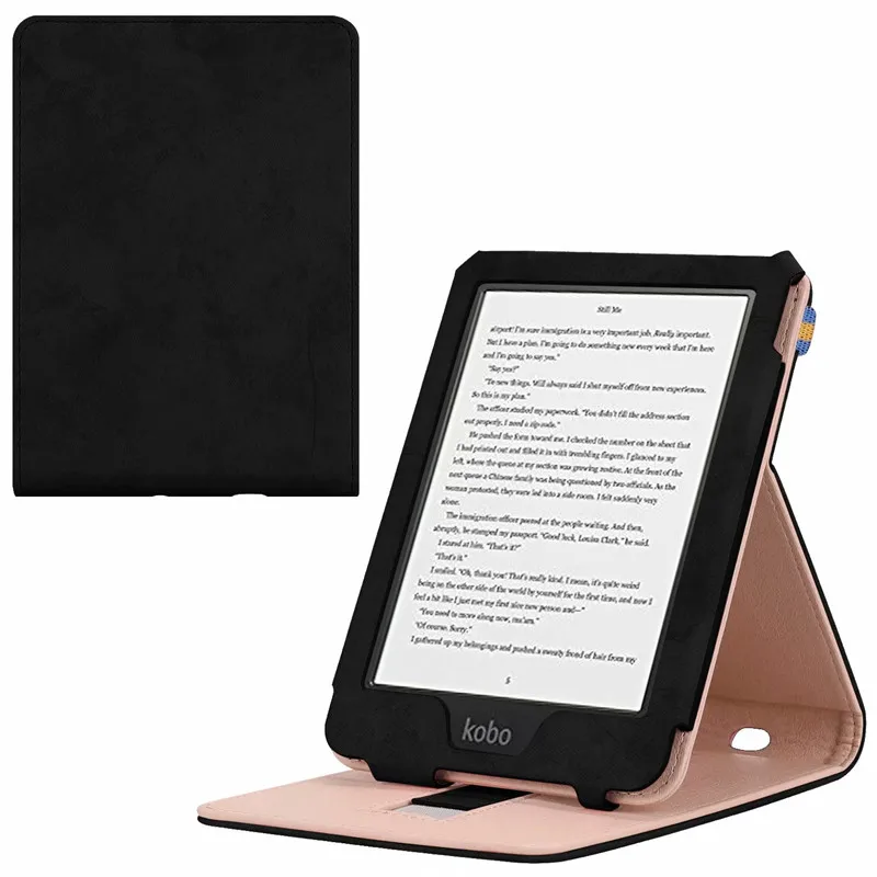 Умный кожаный чехол для Kobo Clara HD 6 дюймов() ультра тонкий противоударный чехол для Kobo Clara Прозрачный HD чехол для автоматического сна/пробуждения