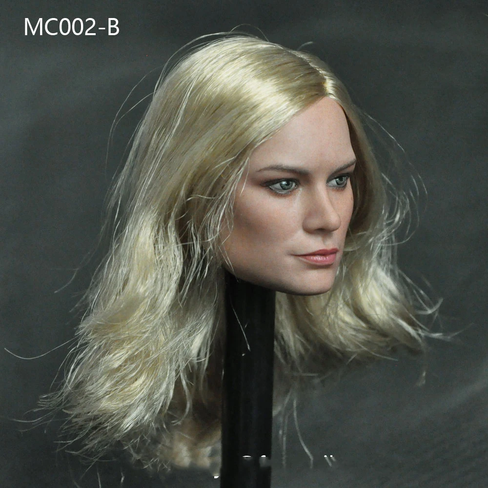3 вида стилей, 1/6, MC002, Brie Larson, женская голова, лепка с длинными волосами, для 12 дюймов, фигурки, тела, аксессуары, игрушки, подарки