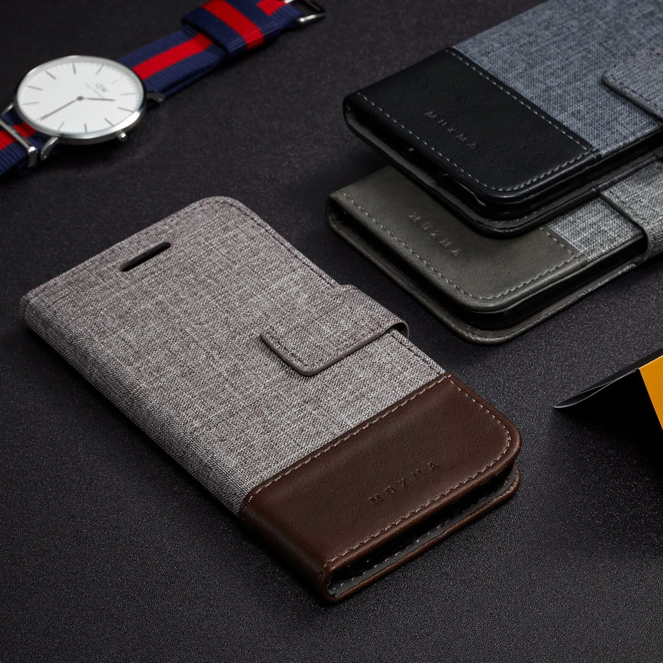 Роскошный джинсовый кожаный чехол для iphone XS максимальный SE 5 5S 6 6s 7 8 чехол-кошелек