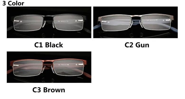 

LONSY 2016 Alloy Half Reading Glasses Women Men Prescription Lenses +100,+200,+300,+400 CJ131