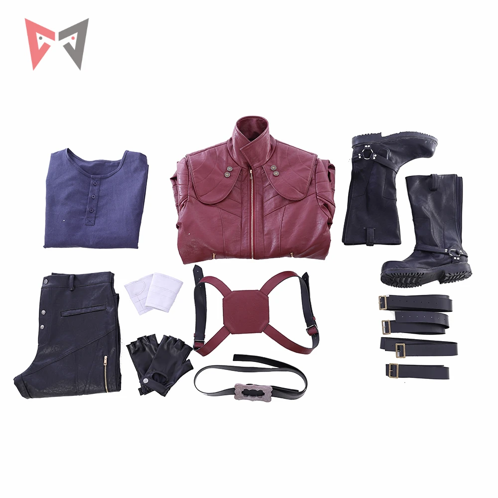 MMGG костюм Данте для Хэллоуина длинные кожаные куртки и ботинки индивидуальный