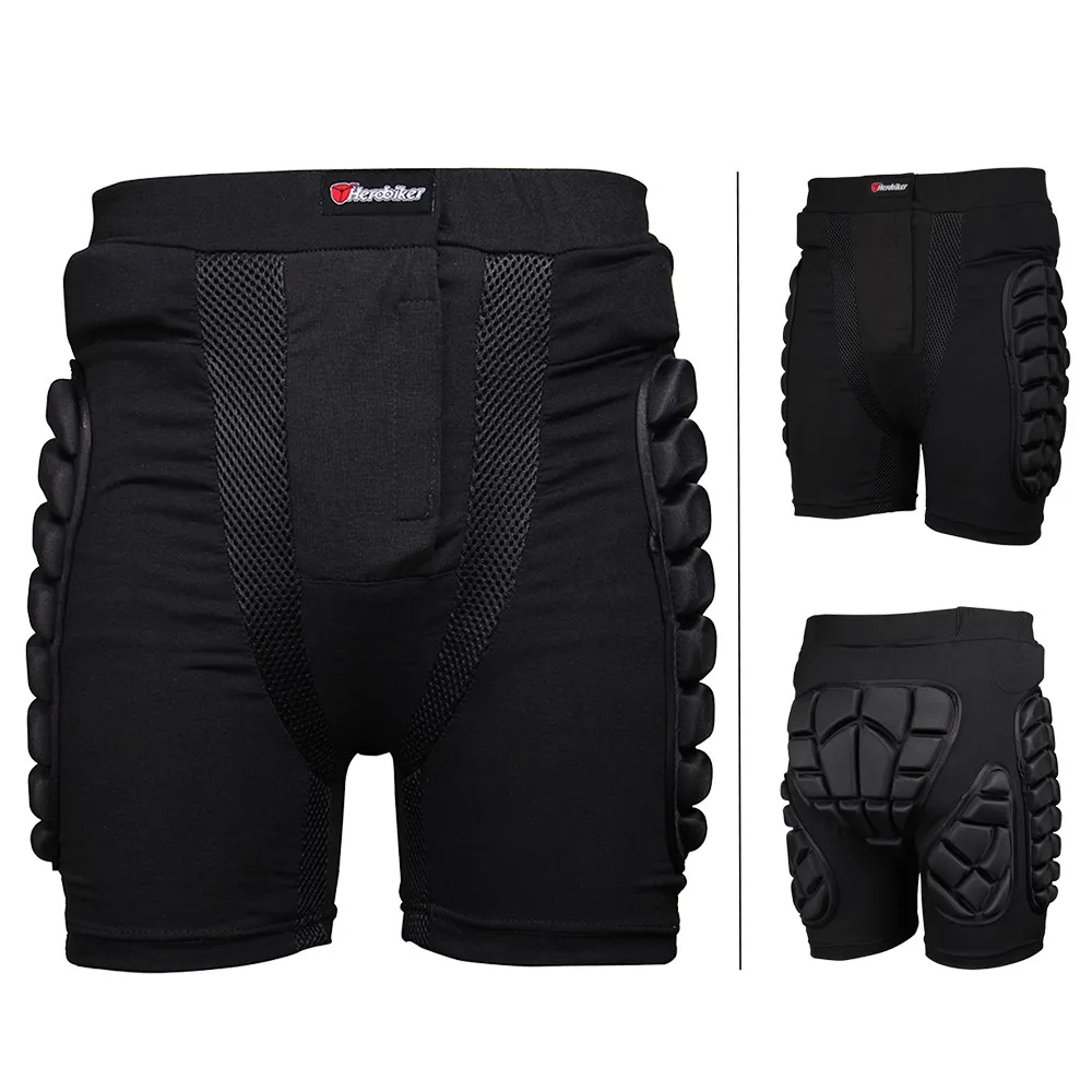 HEROBIKER зимние лыжные короткие штаны, защита бедра, лыжные шорты для защиты катания на коньках, мотоциклетные защитные штаны и наколенники