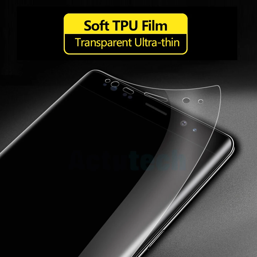 Пленка для Samsung Galaxy S6 S7 Edge S8 S9 Plus Note 8 9 мягкая термополиуретановая нано