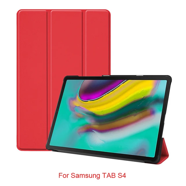 Red tab s4 Флип-чехол из искусственной кожи чехол для samsung Galaxy Tab S5E 10," Магнитный умный чехол для планшета для samsung Tab S5e S4 S5 e тонкий складной чехол - Цвет: Red tab s4