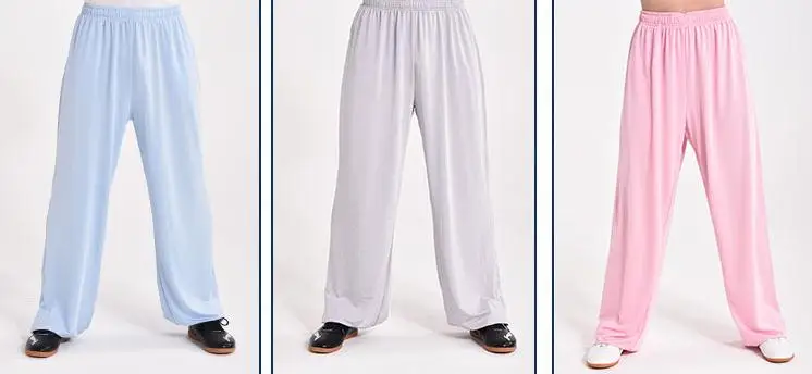 Штаны тренировочные унисекс Боевые искусства кунг фу тэцзи брюки шаровары