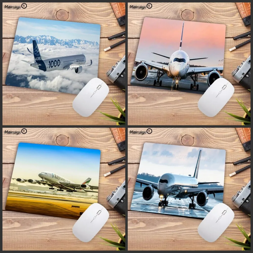 

Mairuige Cool New Airbus A350 Plane Gamer Speed Mice Retail Small Speed Mousepad Size for 18x22cm 25x29cm Rubber Mousemats