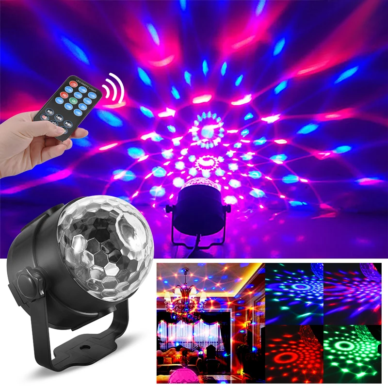 ANEMEL DJ Disco Ball Lumiere 3 Вт лазерный проектор с активацией звуком RGB сценический