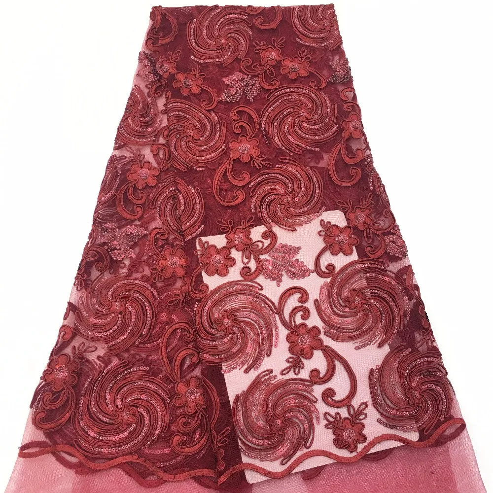 Новая круглая кружевная ткань/вуаль кружево/кордовая вышивка 5 ярдов/партия для