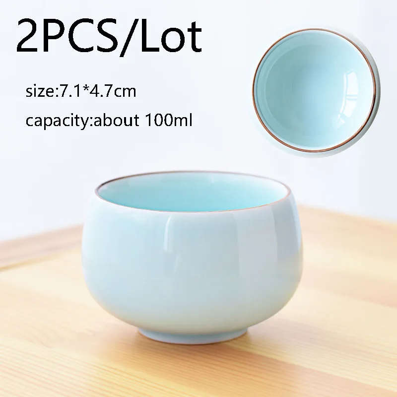 2 шт./лот короткие керамические фарфоровые чайные приборы для офиса Master Puer Oolong