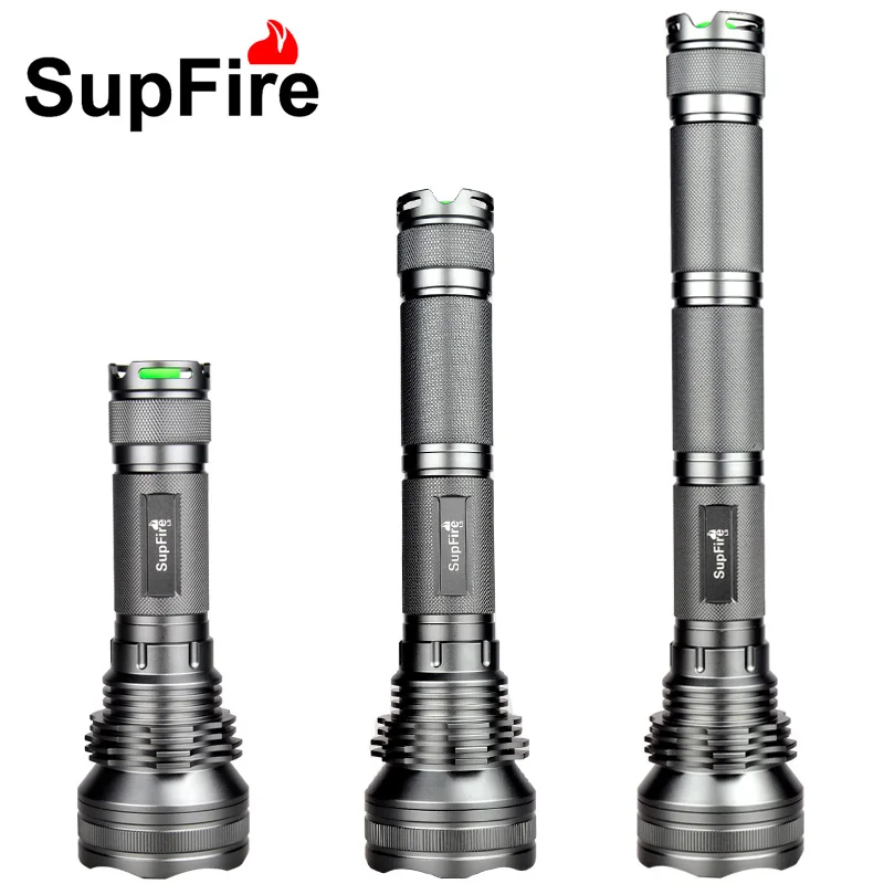 Светодиодный фонарик SupFire L3 10 Вт Cree XM-L2 T6 фонарь переменной длины для самообороны