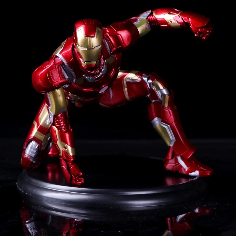 DISNEY Marvel Мстители Железный человек 3 17 см фигурка аниме мини украшение ПВХ
