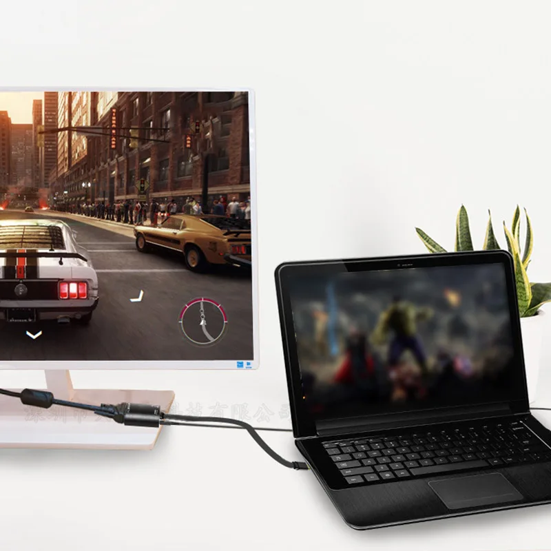USB C к HDMI адаптер 4K Type HDMI/VGA/аудио/USB 3 0 порт + конвертер новое