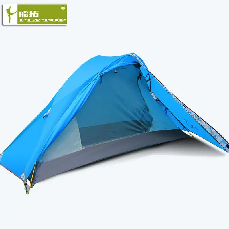 

FLYTOP Waterproof 1 Persoon Tent Camping Outdoor Fishing Travel Single Tents Double Layer Aluminum Alloy Pole Hiking Beach Tent