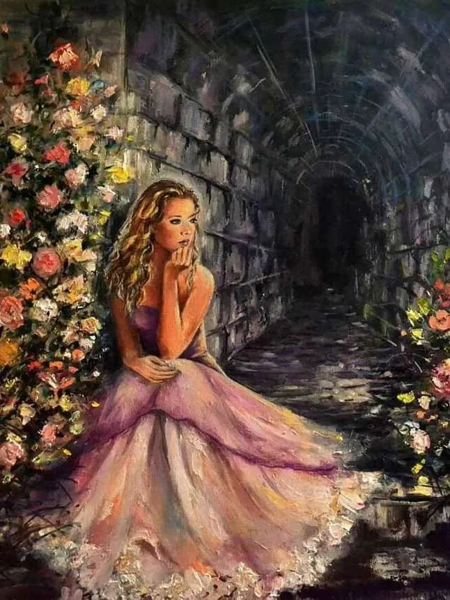 V8369 Evershine 5D DIY Diamond Painting Girl Picture Of Rhinestones Diamond Embroidery Full Display Mosaic Cross Stitch Home Decor - Цвет: V8369