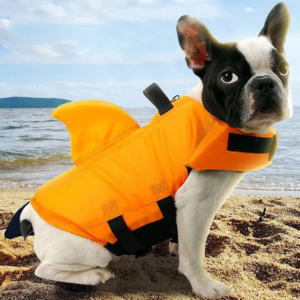 Одежда для плавания домашних питомцев купальный костюм жилет летняя одежда