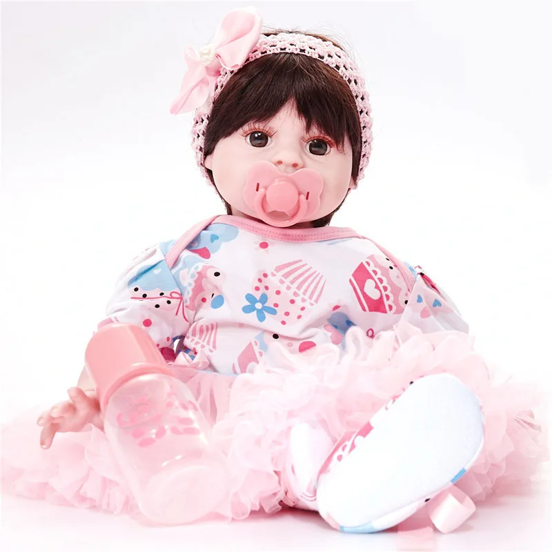 LEOOFU 50 см 20 дюймов bebe Кукла реборн Реалистичная мягкая силиконовая reborn игрушка