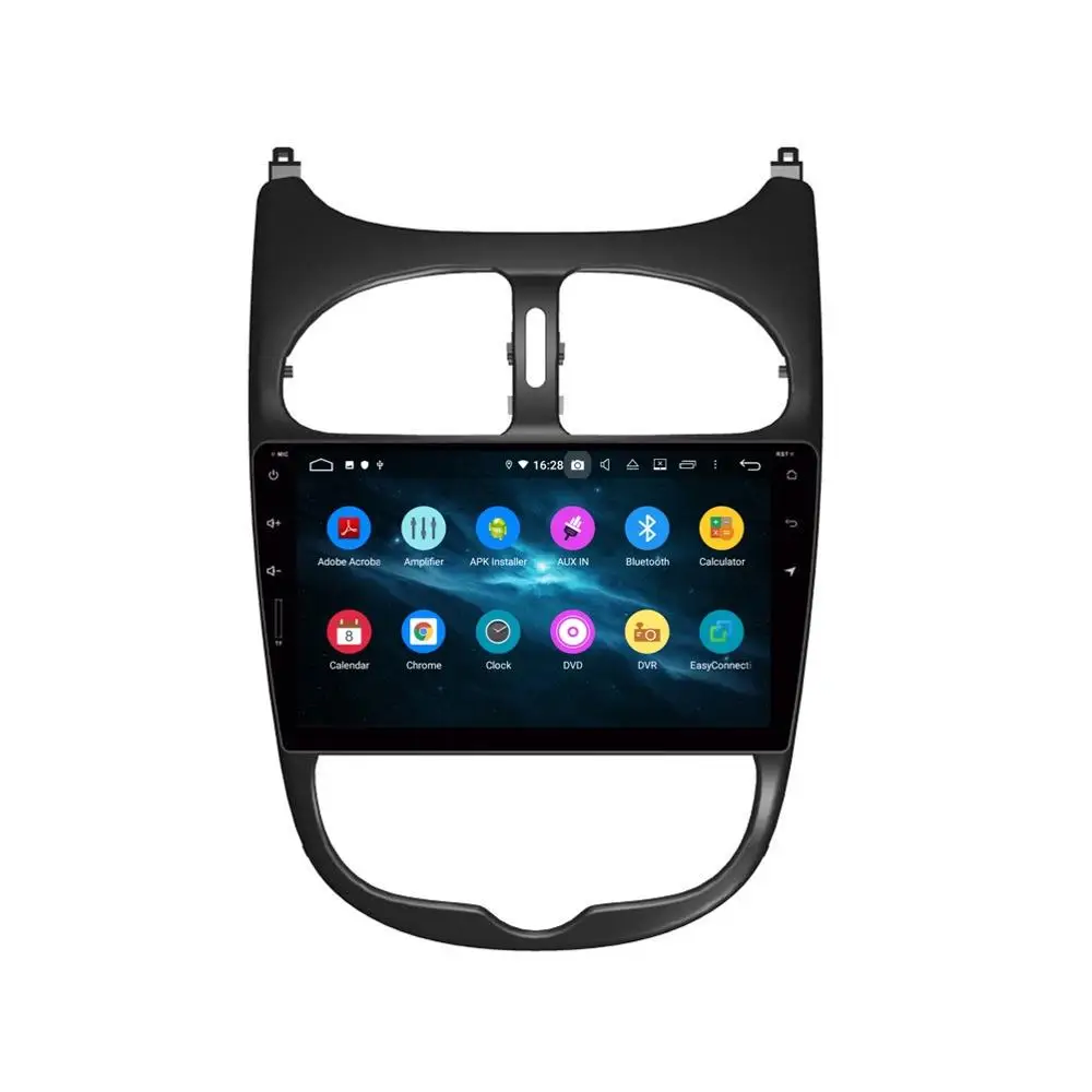 Автомобильный DVD-плеер CarPlay PX6 Android 10 для Peugeot PG 206 2000-2016 стерео радио GPS Bluetooth 5 0 Wi-Fi