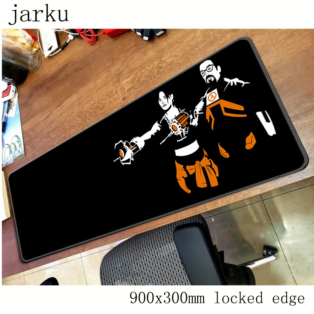 Коврик для мыши half life gamer 900x300X3MM игровой коврик большой подарок на Хеллоуин