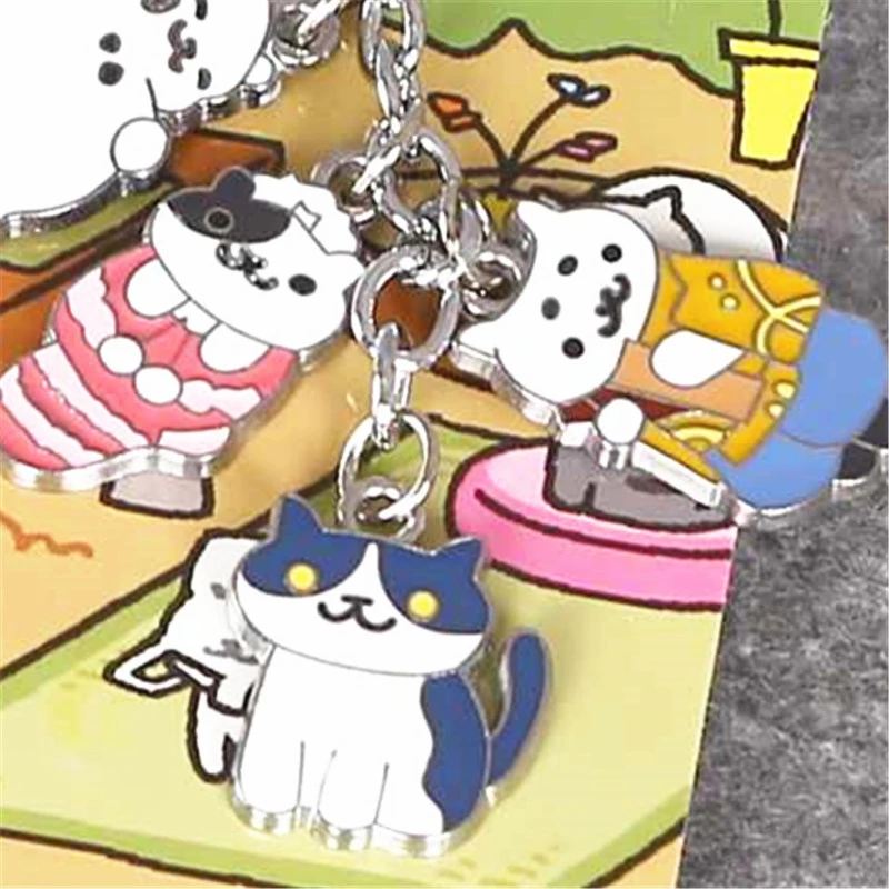 Игра Neko Atsume Kitty коллектор Tubbs Lexy металлический кулон брелок Очаровательная
