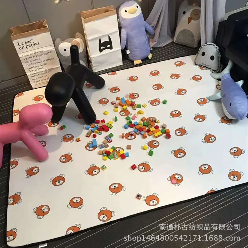 60*120 см Детский ковер новый хлопковый трикотажный 3D коврик из сетчатой ткани и