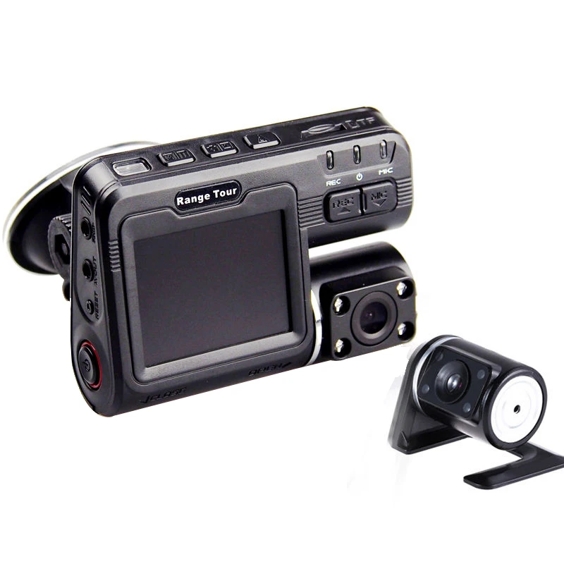 Диапазон Tour Двойной объектив Видеорегистраторы для автомобилей Камера