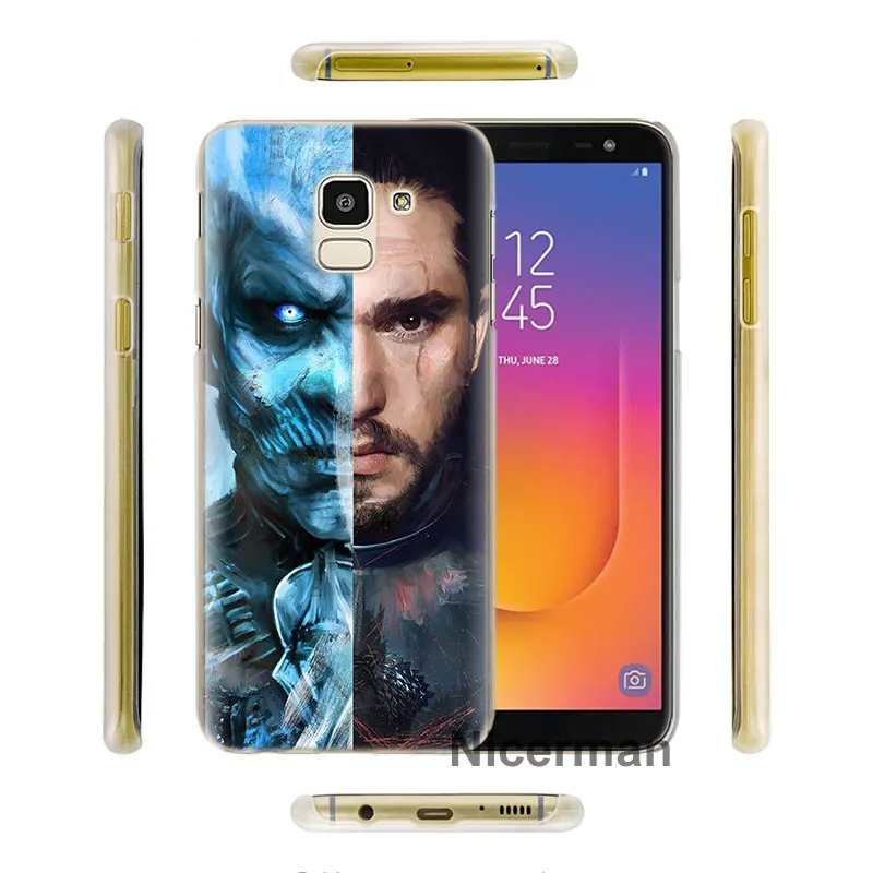 Чехол для телефона с изображением игры трона для samsung Galaxy J4 J6 Plus J3 J7 J8 C2 Core J5 J7 Prime, Жесткий Чехол из поликарбоната
