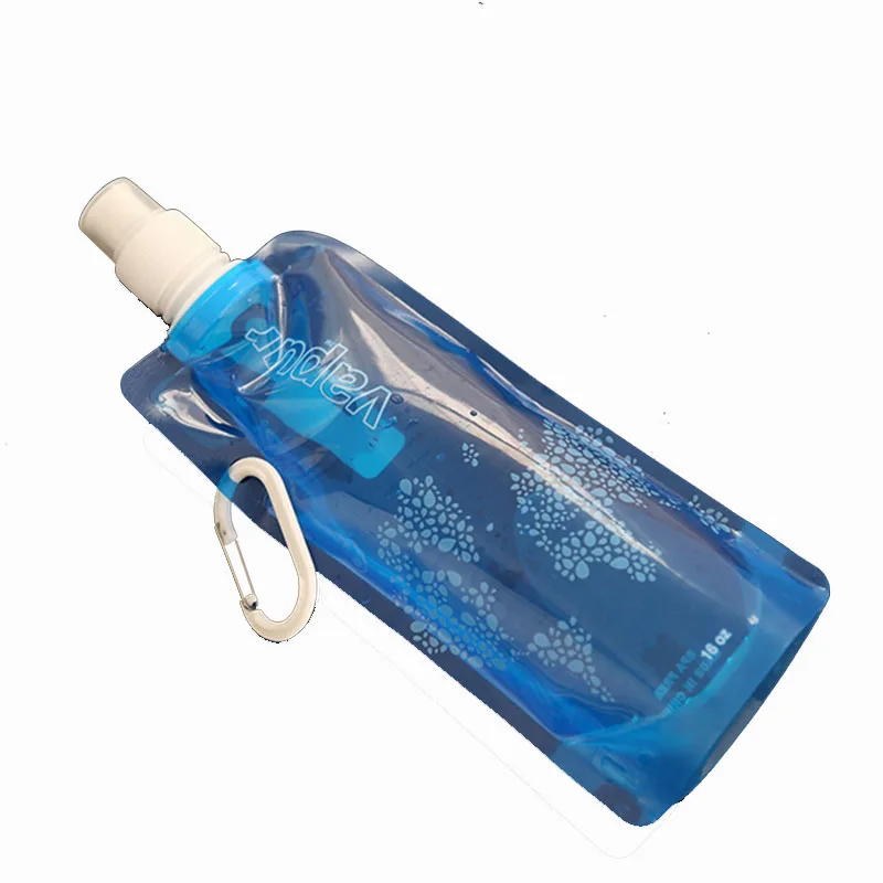 Hot Sell! Foldable Water Bottle Plastic Lightweigh Sports Travel Outdoor Equipments Agua Bolsa U0007 | Спорт и развлечения