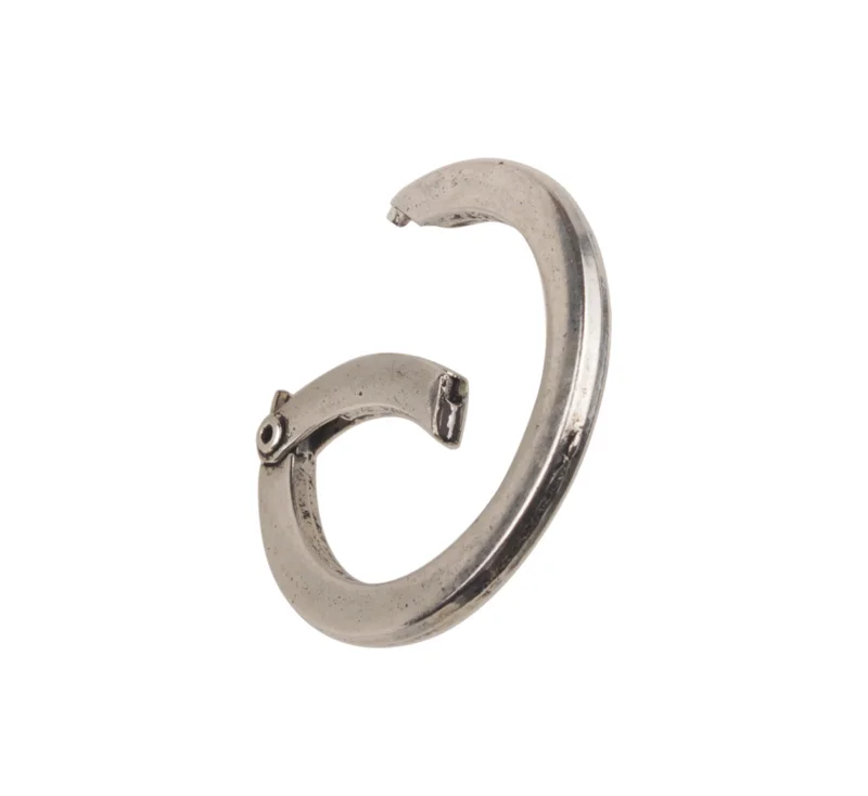 5 шт. старинные серебряные большие круглые застежки 54 мм #92885|antique silver|circle claspsilver clasp