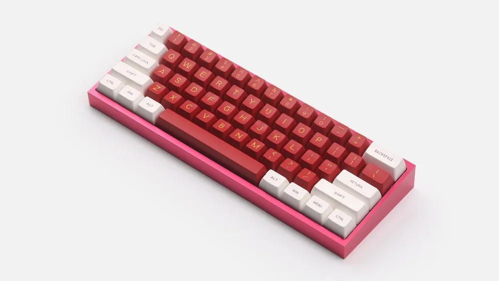 Полностью собранная клавиатура TOFU 60% с переключателями DZ60 PCB kailh box с вишневыми стабилизаторами без колпачков