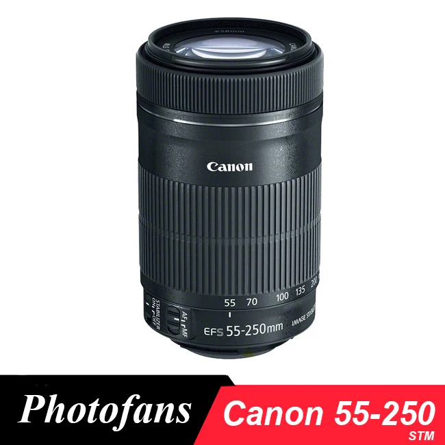 Canon 55-250 STM Canon EF-S 55-250 мм f/4-5,6 IS STM Объективы для 650D 700D 750D 760D 1200D 1300D T3i T6 T5i T5 60D 70D 80D
