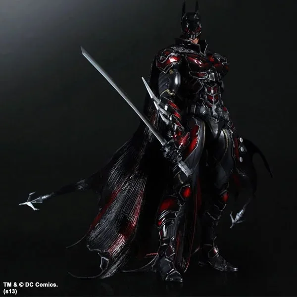 2018 PLAY ARTS 27 см Бэтмен Аркхем рыцарь специальная красная версия фигурка модель