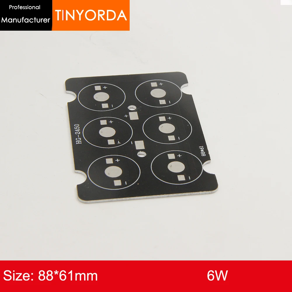 7 шт./лот алюминиевая печатная плата DIY Вт 7х1 2 3 светодиоды заливающего света