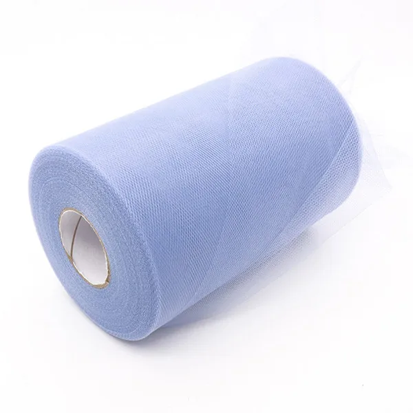 Peacock Blue 26 цветов,, украшения C, тюлевые рулоны, 6 дюймов x 100 ярдов, свадебный подарок, вечерние тюлевые пачки с бантом, сделай сам - Цвет: Peacock Blue