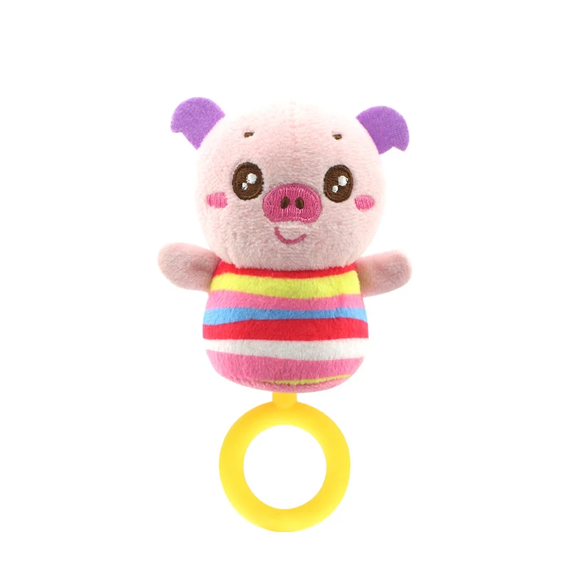 Погремушка плюшевая для новорожденных детская игрушка погремушка с милыми