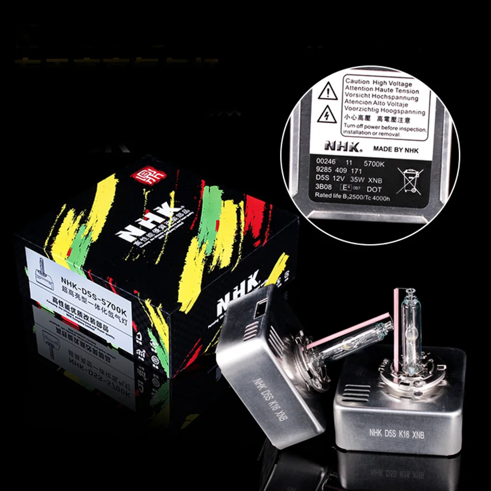 2 шт. AC 35 Вт D5S D6S 5700 к hid ксеноновая лампа для NHK автомобиля Быстрый старт фары лампы мотоцикл автомобиль Стайлинг изменить DIY