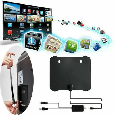 Антенна ТВ цифровая HD Skywire 4K 80 Mile Range антенна внутренняя 1080P|Телевизионные антенны|