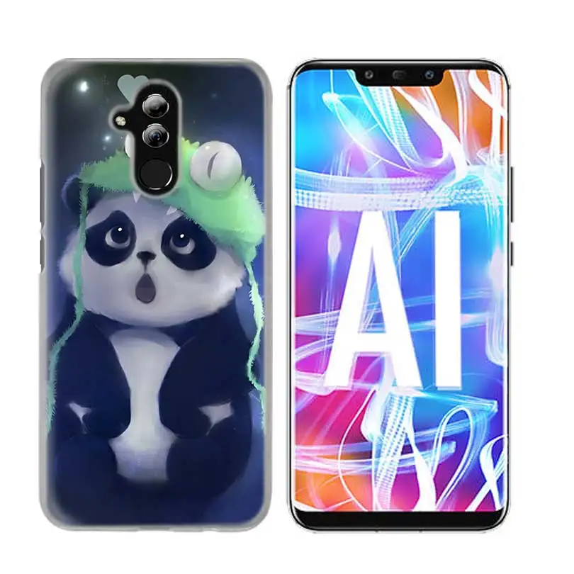 01 Чехол для huawei Honor P20 mate 20 10 P10 P9 P8 8X9 Lite P Smart+ Plus Nova 3i прозрачный чехол с милыми животными пандой - Цвет: 01